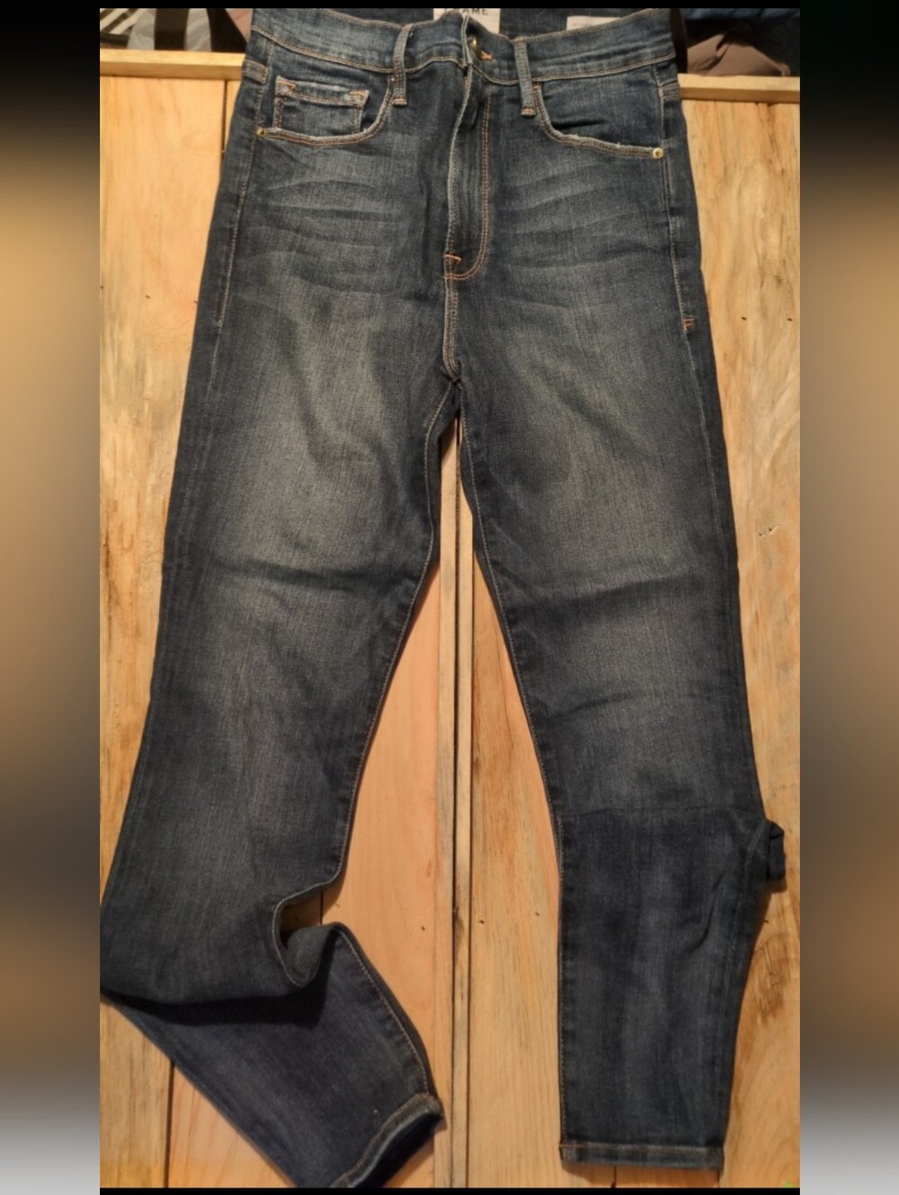 Frame ali high rise cigarette jeans